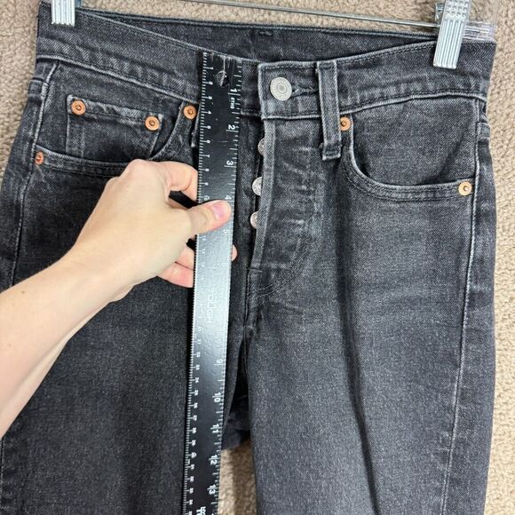 Levi's Strauss Wedgie Jeans Womens Size 24 Bite My Dust Icon Fit Denim High Rise - Picture 7 of 13